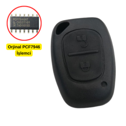 Ren 2 Buton Kumanda 433.92MHz (Orijinal PCF7946 işlemcili) ID46 - Ren