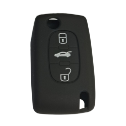 Silikon Kumanda Kabı Peugeot Citroen 2006-2014 3 Butonlu - 